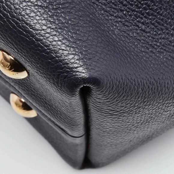 Louis Vuitton Marine/Rouge Monogram Empreinte Leather Melie Bag - Picture 4 of 12